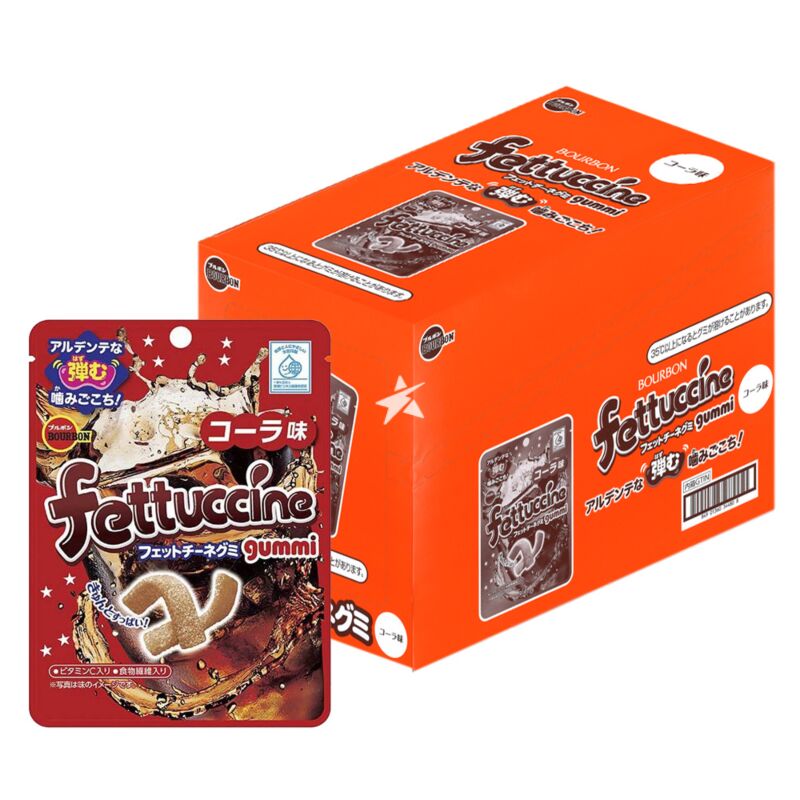 BOURBON FETTUCCINE GUMMY COLA 50g (10PCS)