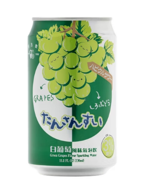 白葡萄風味氣泡飲GREEN GRAPES FLAVOR SPARKLING WATER (24PCS)