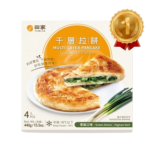 田家千層拉餅(餡餅)4片裝-韭菜 MULTI-LAYER PANCAKE CHIVES (24PCS)