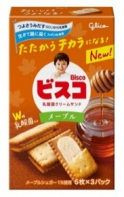 GLICO BISCUO BISCUIT MAPLE 15P (10PCS)