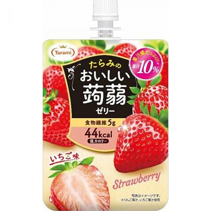 TARAMI KONJAC POUCH JELLY STRAWBERRY 150G (6PCS)