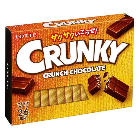 LOTTE CRUNKY CRUNCH CHOCOLATE EXCELLENT 97.5g (6PCS)