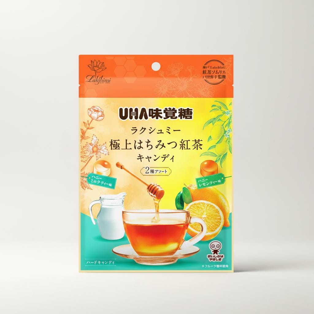 UHA EXTREME HONEY TEA CANDY ASSORTMENT 72g (6PCS)