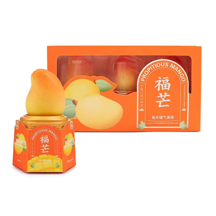 福气芒芒 冰淇淋 FQ ICE CREAM(PEACH FLAVOR)（3支装）3 EACH BOX (8PCS)