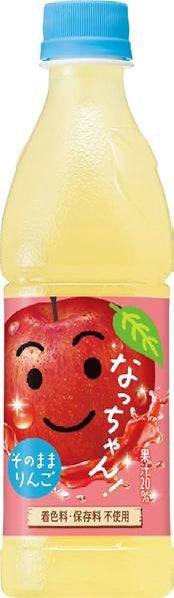 SUNTORY Natchan Apple Juice 425ml PET (24PCS)