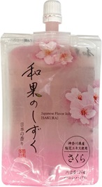 FUJISYO WAKA NO SIZUKU JAPANESE FLAVORED JELLY SAKURA (6PCS)