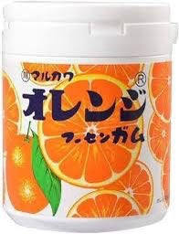 MARUKAWA Orange Marble Gum Bottle 130g (6PCS)