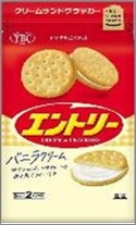 YAMAZAKI BISCUITS Entry Vanilla Cream Sandwich Cracker 16P 132g (10PCS)
