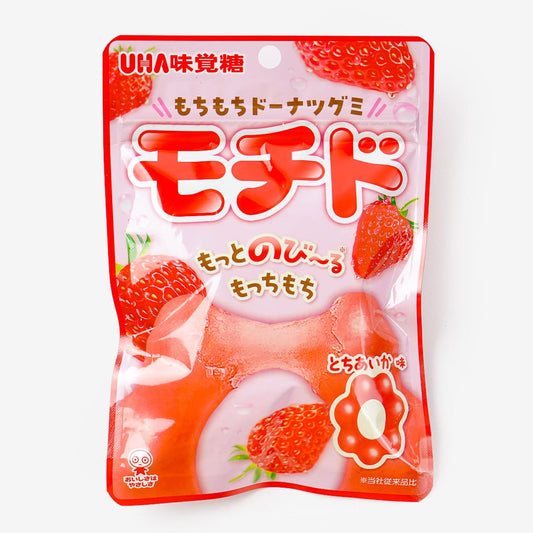 UHA Chewy Donut Gummy Tochiaika Strawberry (10PCS)