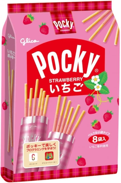 GLICO Strawberry Pocky 93.6g (6PCS)