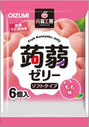 OIZUMI SHIMONITA FRUIT KONJAC JELLY PEACH 6P (16PCS)